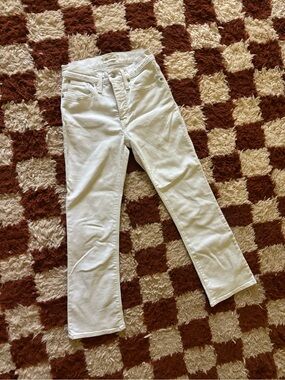 Madewell White Straight-Leg Jeans